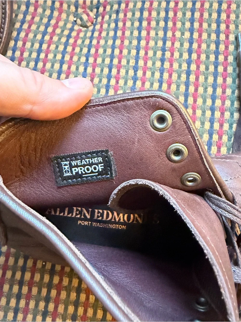 Allen Edmonds Higgins Mill Plain Toe Boot Goodyear Welt